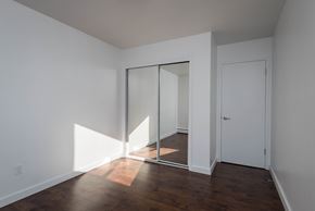 Edmonton apartment for rent - A room with a white door and a white wall.