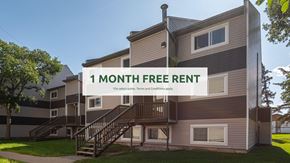 Edmonton apartment for rent - A modern apartment building offers a 1 month free rent deal.