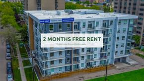 Edmonton apartment for rent - A modern apartment building offers a 2 months free rent promotion.
