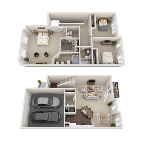 Floor plan for 3 beds, 3 baths, 2449 sqft