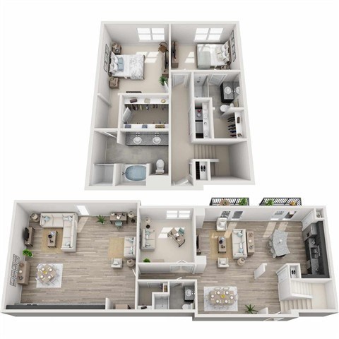 Floor plan for 3 beds, 3 baths, 2575 sqft