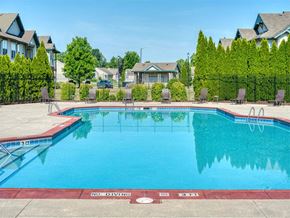 Granger apartment for rent - A pool with a red no diving sign on the side.