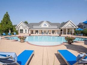 Stockbridge apartment for rent - A large house with a pool in the backyard.