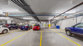 Underground, surface and street parking; ev charging in select buildings