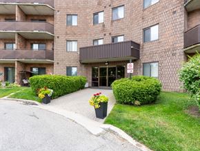 London apartment for rent - A building with a no parking sign in front of it.
