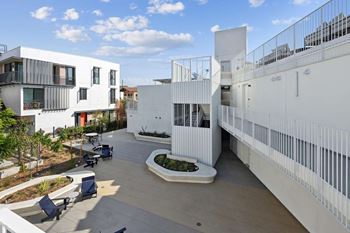 Large courtyard view