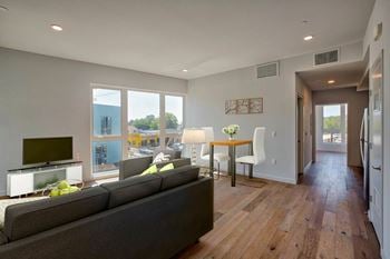 Living room with tv