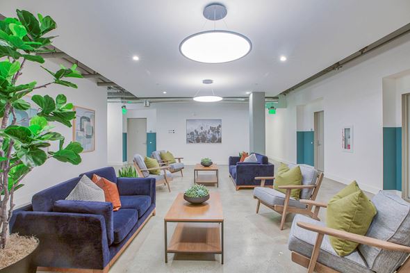 Los Angeles apartment for rent - Lobby Lounge at 2231 S Western, Los Angeles California