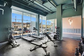 Modern fitness center