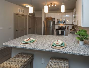 Kitchen with island