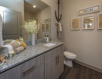 Bathroom with toilet and sink