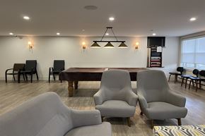 Dartmouth apartment for rent - A conference room with a long table and chairs.