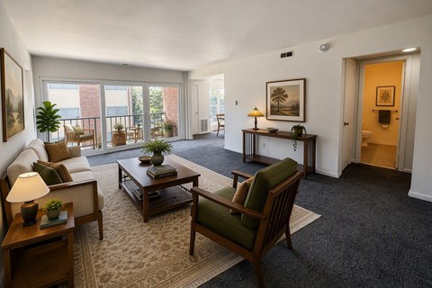 Floor plan for 1 bed, 1 bath, 750 sqft