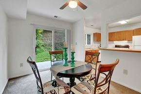 Harrisburg apartment for rent - A dining room with a table and chairs.