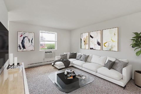 Floor plan for 1 bed, 1 bath, 705 sqft
