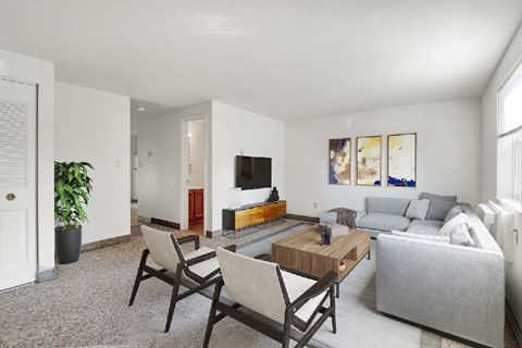 Floor plan for 1 bed, 1 bath, 630 sqft