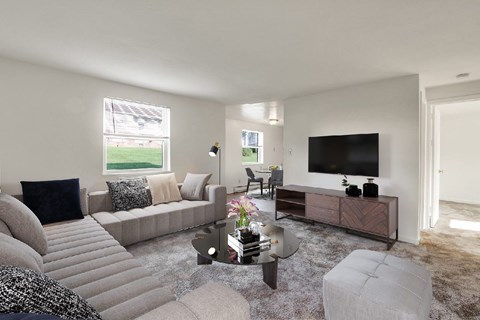 Floor plan for 2 beds, 1 bath, 790 sqft