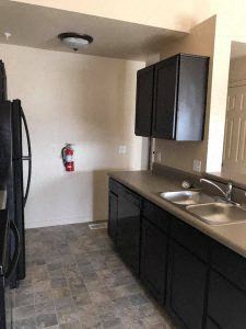 Emmett apartment for rent - a kitchen with a sink refrigerator and a fire hydrant