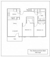 Caldwell apartment for rent - a floor plan of a house