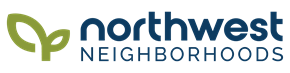 Cleveland apartment for rent - the logo for northwest neighborhood with the word neighborhood on a green background