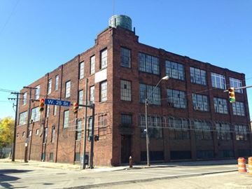Cleveland apartment for rent - a large brick building on the corner of a street
