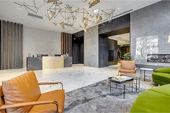 Lobby lounge space