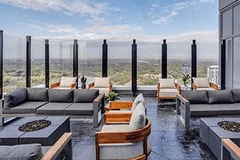 Rooftop lounge