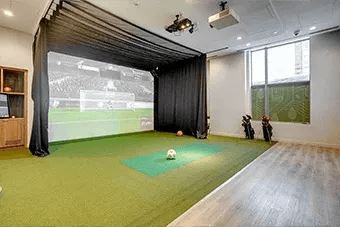 Golf simulator access