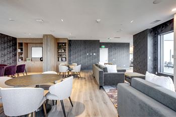 Modern living and dining area