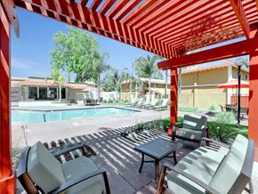 Sunnyvale townhouse for rent - Swimming Pool With Lounge Chairs at Casa Alberta Apartments, Sunnyvale, California