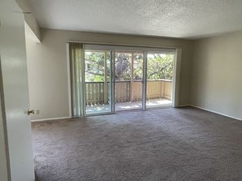 Big balcony attached to living room area