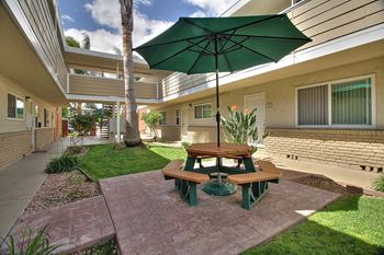 Lawn side sitting area