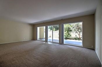 Backyard glass door