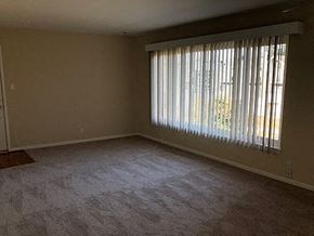 San Mateo apartment for rent - an empty living room with a large window