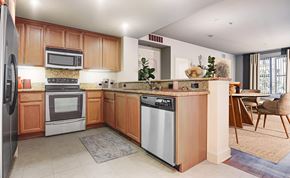 Concord apartment for rent - Kitchen with Wooden Cabinets at Renaissance Square, Concord, CA