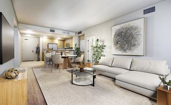 Spacious and modern living area
