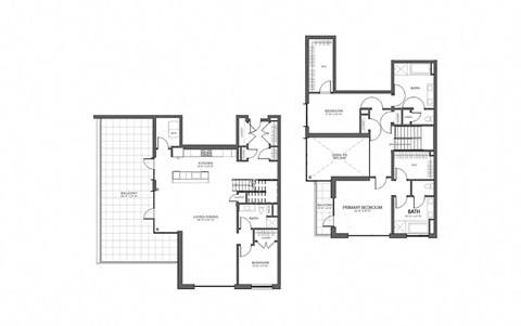 Floor plan for 3 beds, 3 baths, 2787 sqft