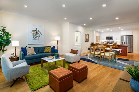 Floor plan for 2 beds, 2.5 baths, 1381 sqft