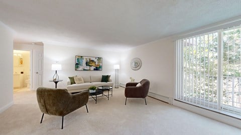 Floor plan for 1 bed, 1 bath, 860 sqft