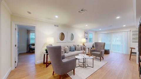 Floor plan for 2 beds, 2 baths, 1225 sqft