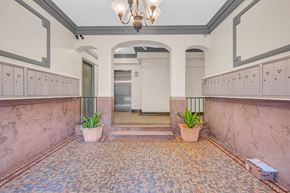 Washington apartment for rent - the locker room at the gym has a tiled floor and rows of lockers