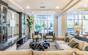 West Palm apartment for rent - a living room with a couch and a coffee table