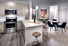 Savannah apartment for rent - Fully Equipped Eat-In Kitchen at The Ellis, Savannah, GA, 31404
