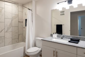 Tile surround shower
