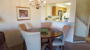 Abilene apartment for rent - A dining room with a table and chairs.