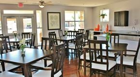Abilene apartment for rent - A dining room with a table and chairs.