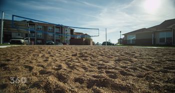 Sand volleyball court