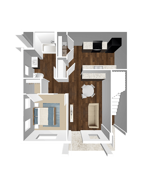 Floor plan for 3 beds, 2 baths, 1565 sqft