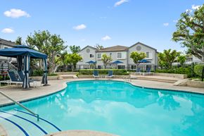 Costa Mesa apartment for rent - our resort style swimming pool is next to our apartments at villas at the preserve