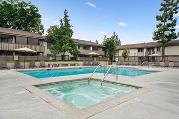 Two pools and spa